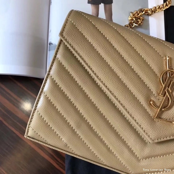 Tony Luxuries CHAIN CASSANDRE WALLET MATELASSÉ YSL 0714